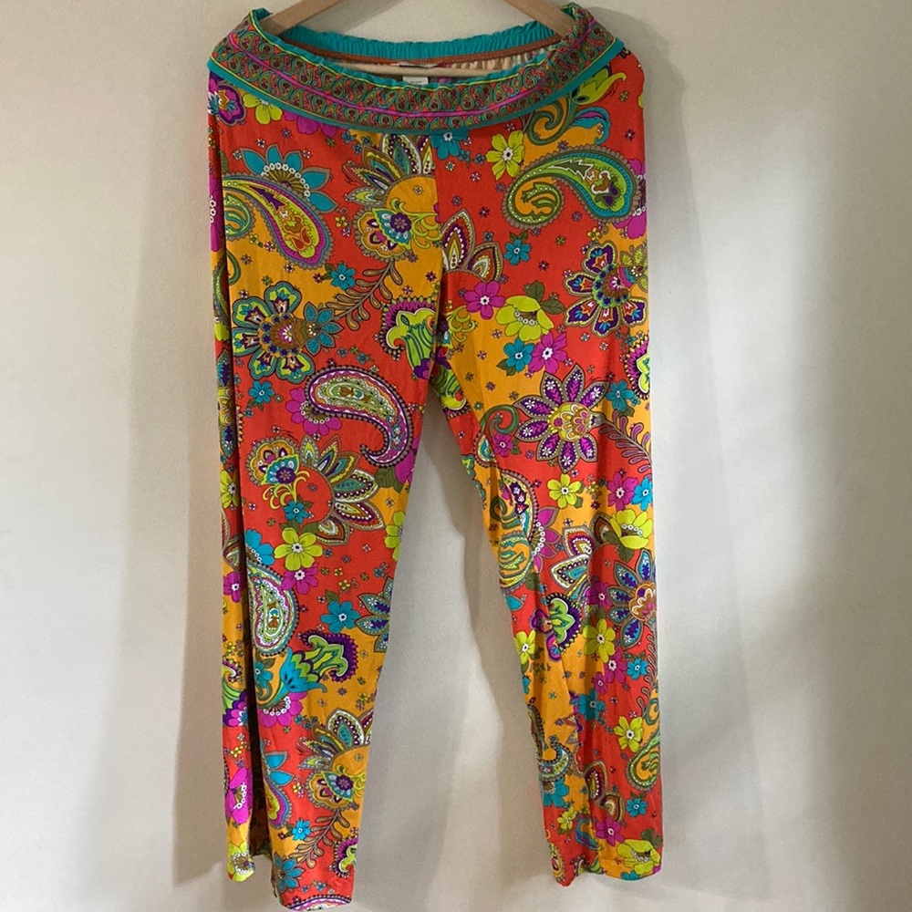 Trina Turk Multicolor Paisley Swim Pants